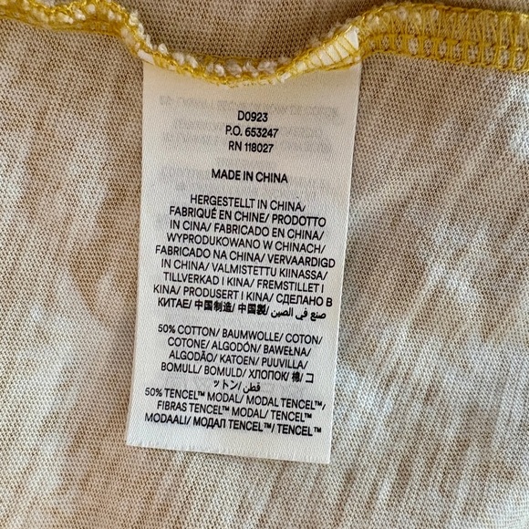 Boden Daisy Jersey Short Tier Dress, Ceylon Yellow Pineapple Geo Design size 6 - Picture 12 of 12